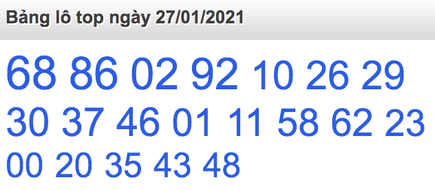 soi cầu xsmb 27-01-2021, soi cầu mb 27-01-2021, dự đoán xsmb 27-01-2021, btl mb 27-01-2021, dự đoán miền bắc 27-01-2021, chốt số mb 27-01-2021, soi cau mien bac 27 01 2021